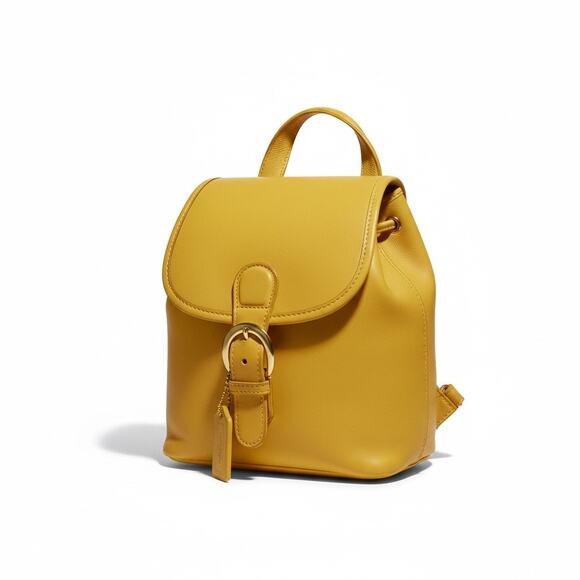 Vintage Coach Rare Soho Bantam Leather Backpack Banana Yellow One Size - Picture 1 of 11